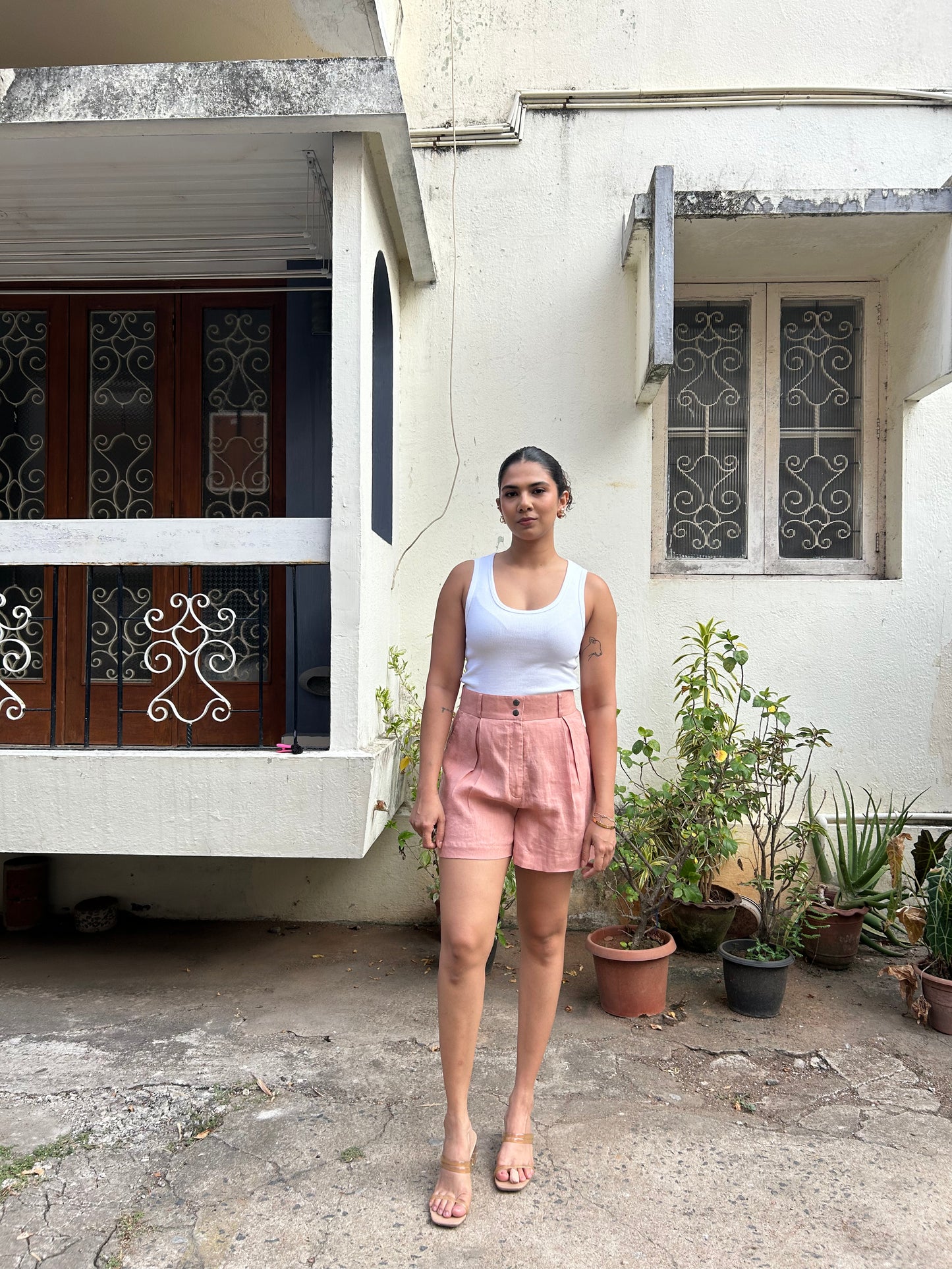 Adah - Shorts in Wild Rose