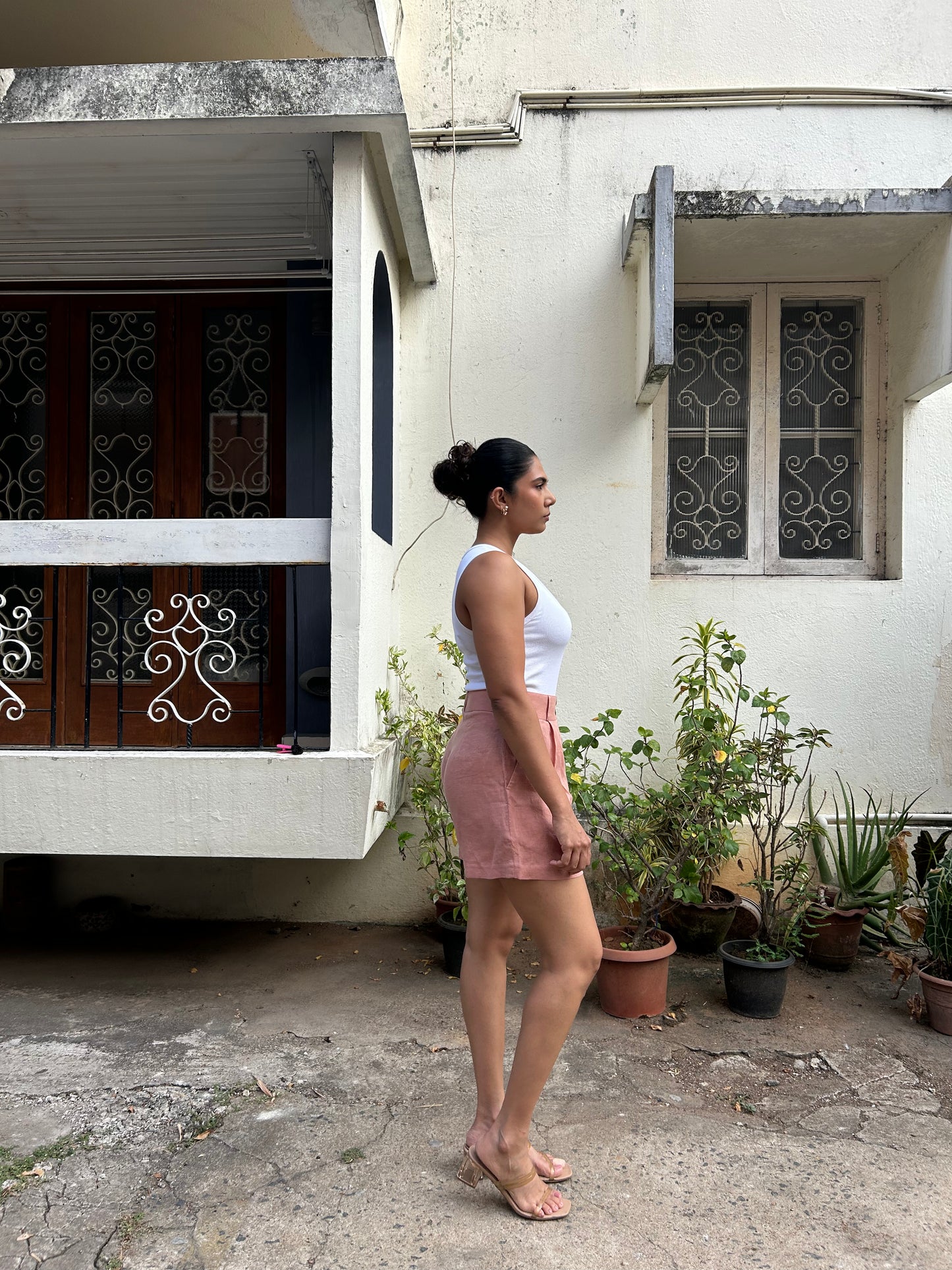 Adah - Shorts in Wild Rose