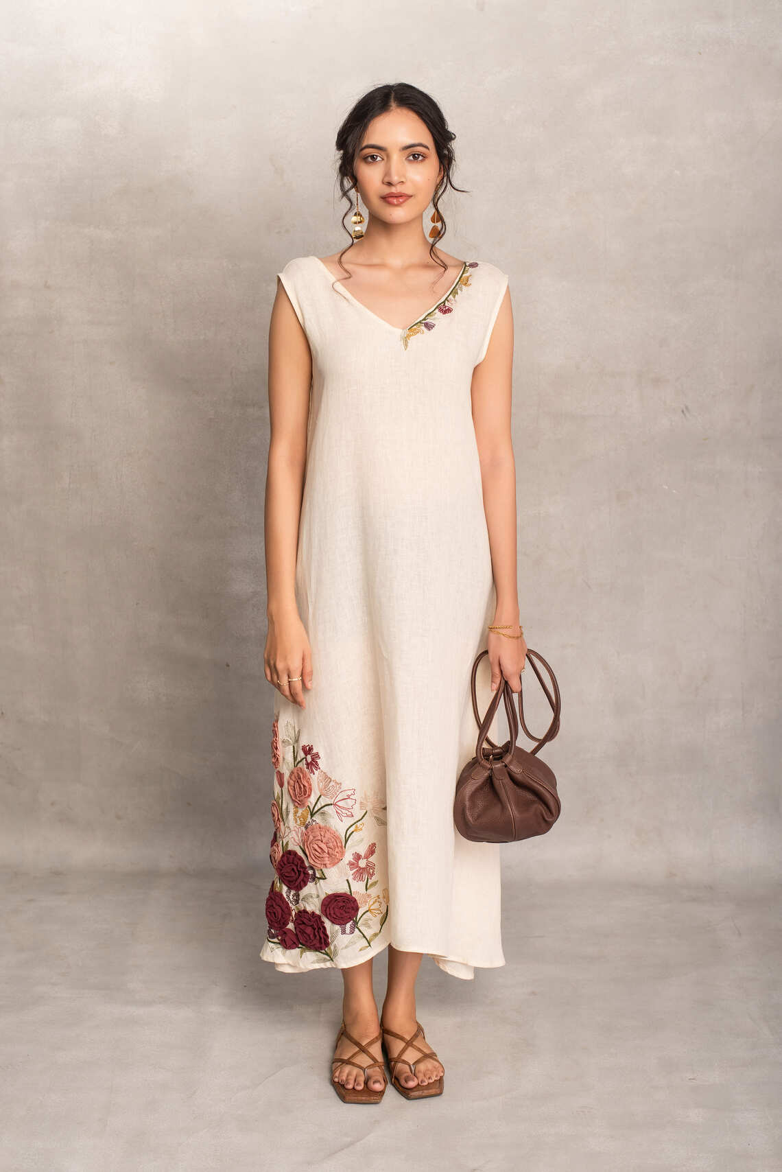 Trisha- Shift Dress in Pearl