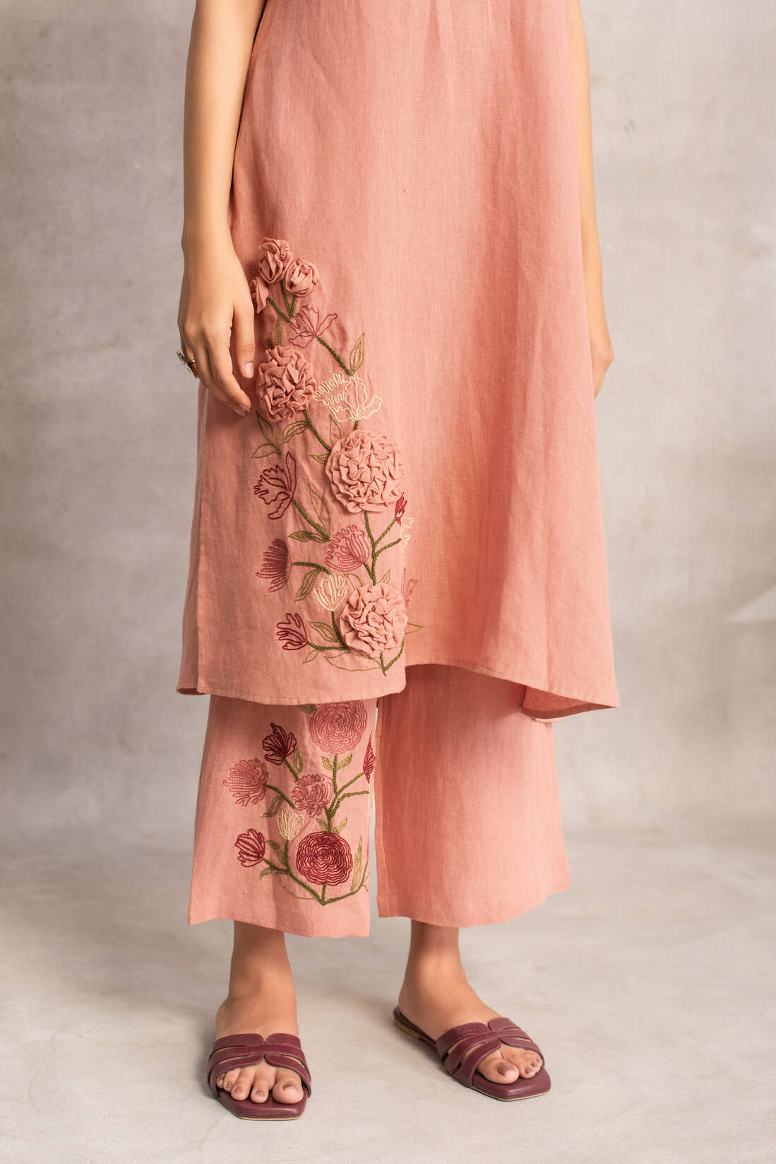 Vani- Tunic Coord in Wild Rose