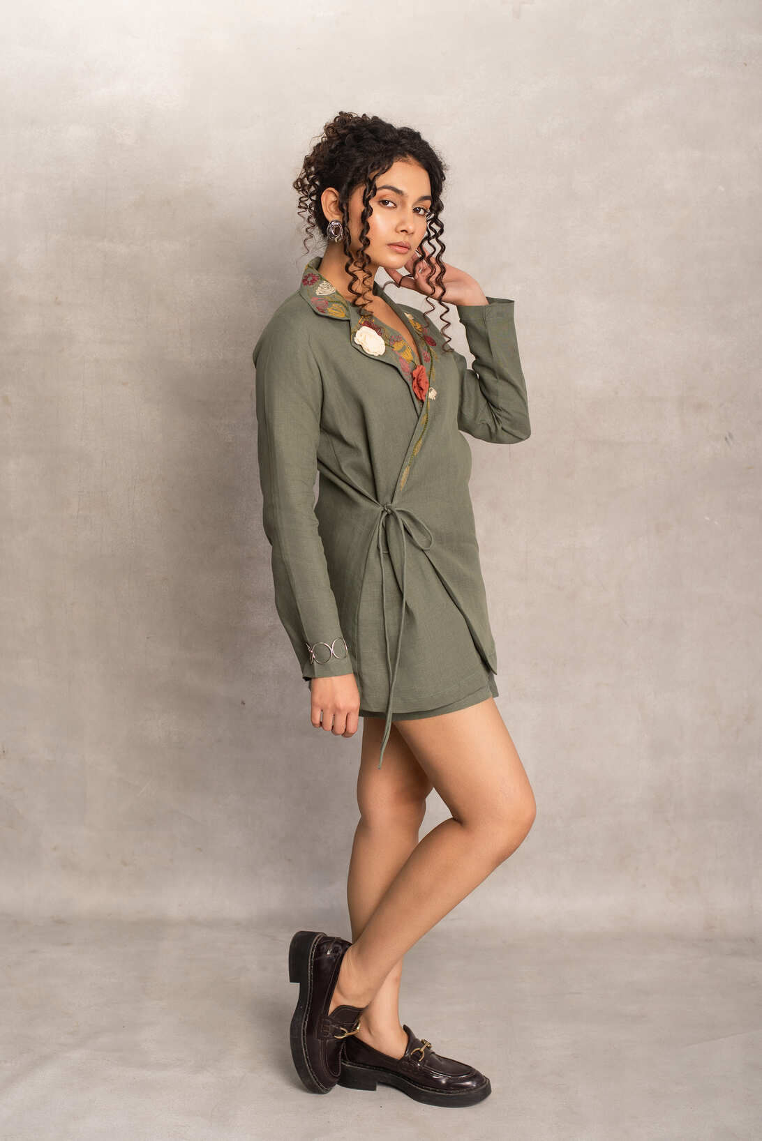 Natasha- Kimono in Ivy Green