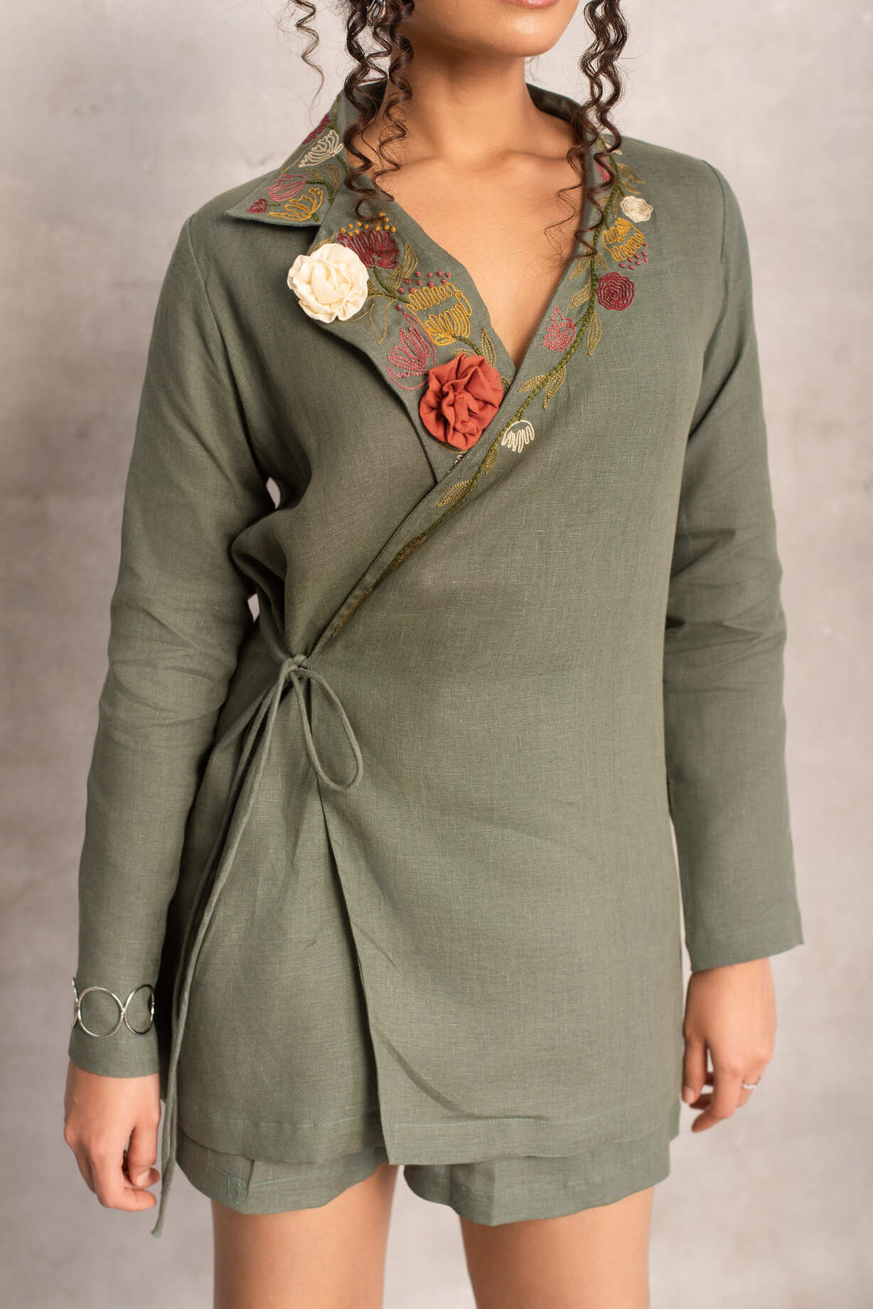 Natasha- Kimono in Ivy Green