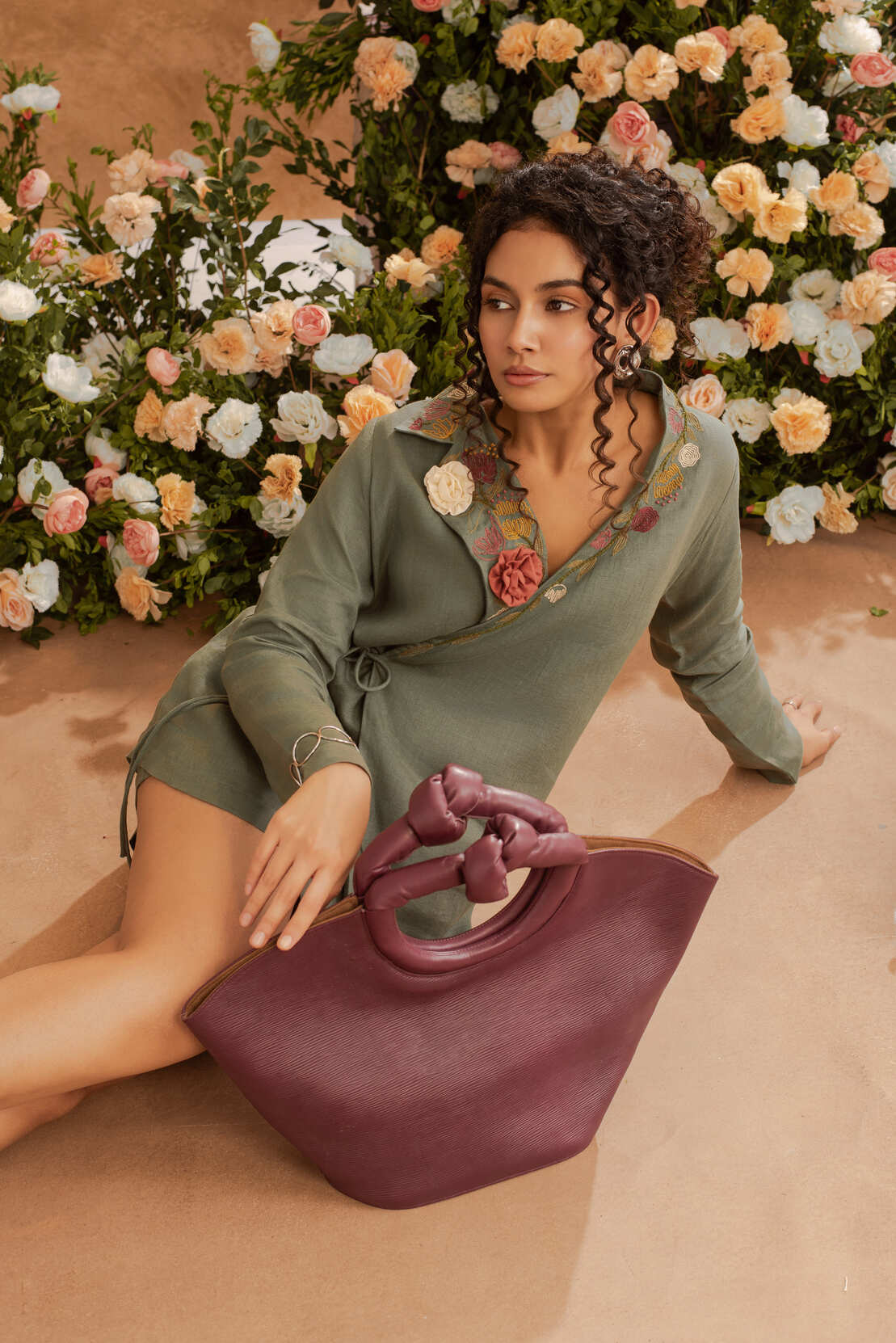 Natasha- Kimono in Ivy Green