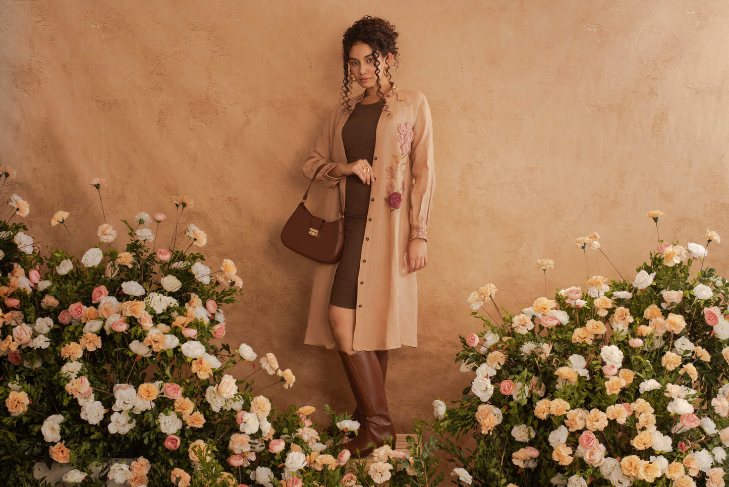 Reva- Shirt Dress in Latte
