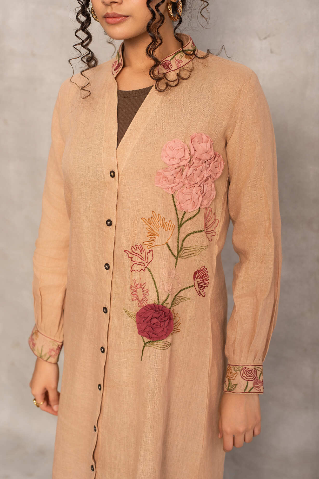 Reva- Shirt Dress in Latte