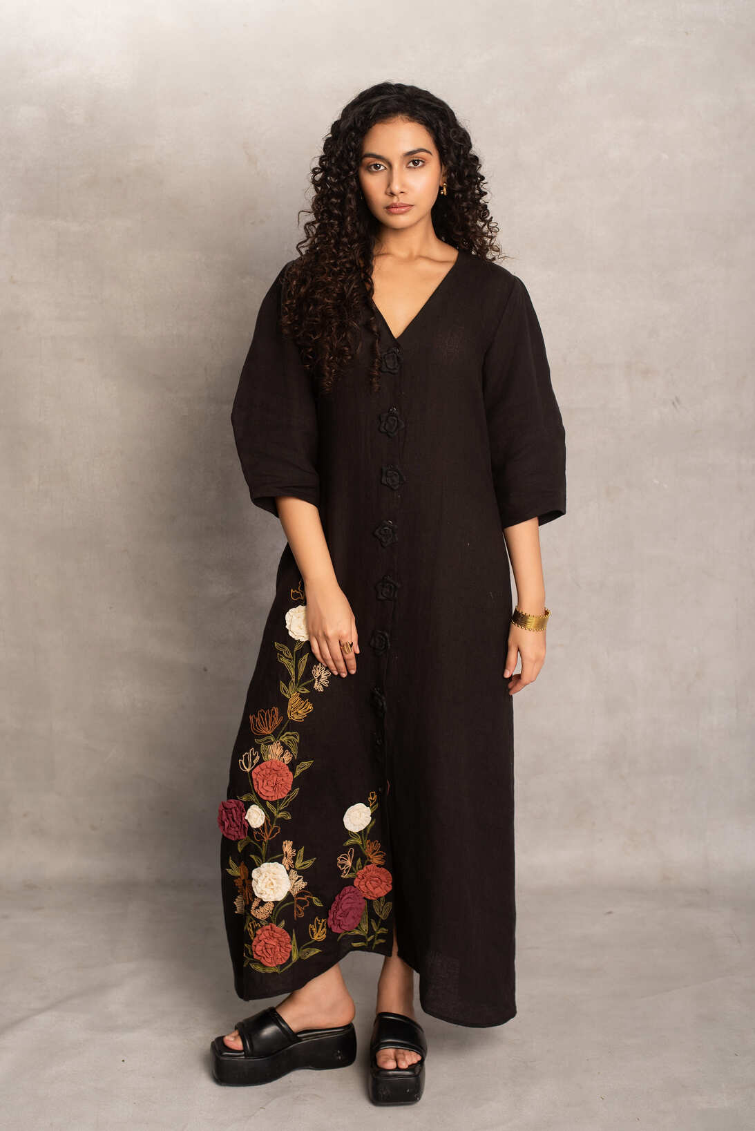 Mrunal- Maxi dress in Soot