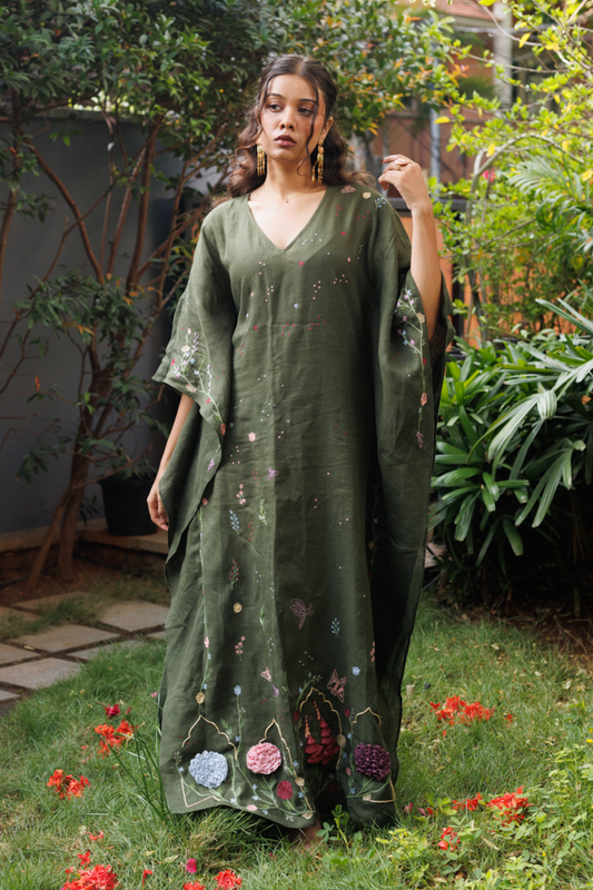 Amara Kaftan in Hidden Fern