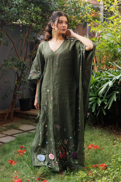 Amara Kaftan in Hidden Fern