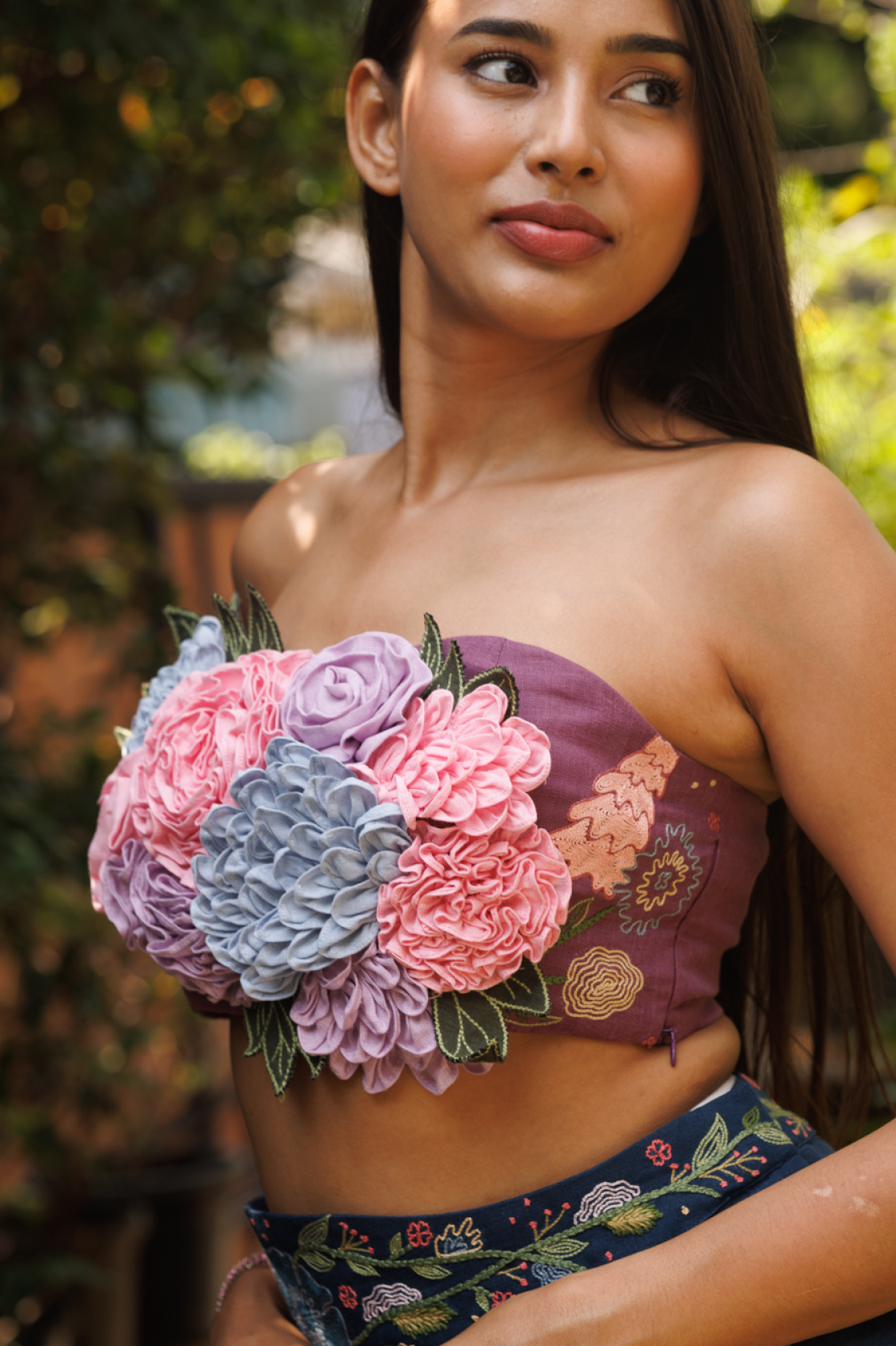 Aadhya Set in Dusty Plum