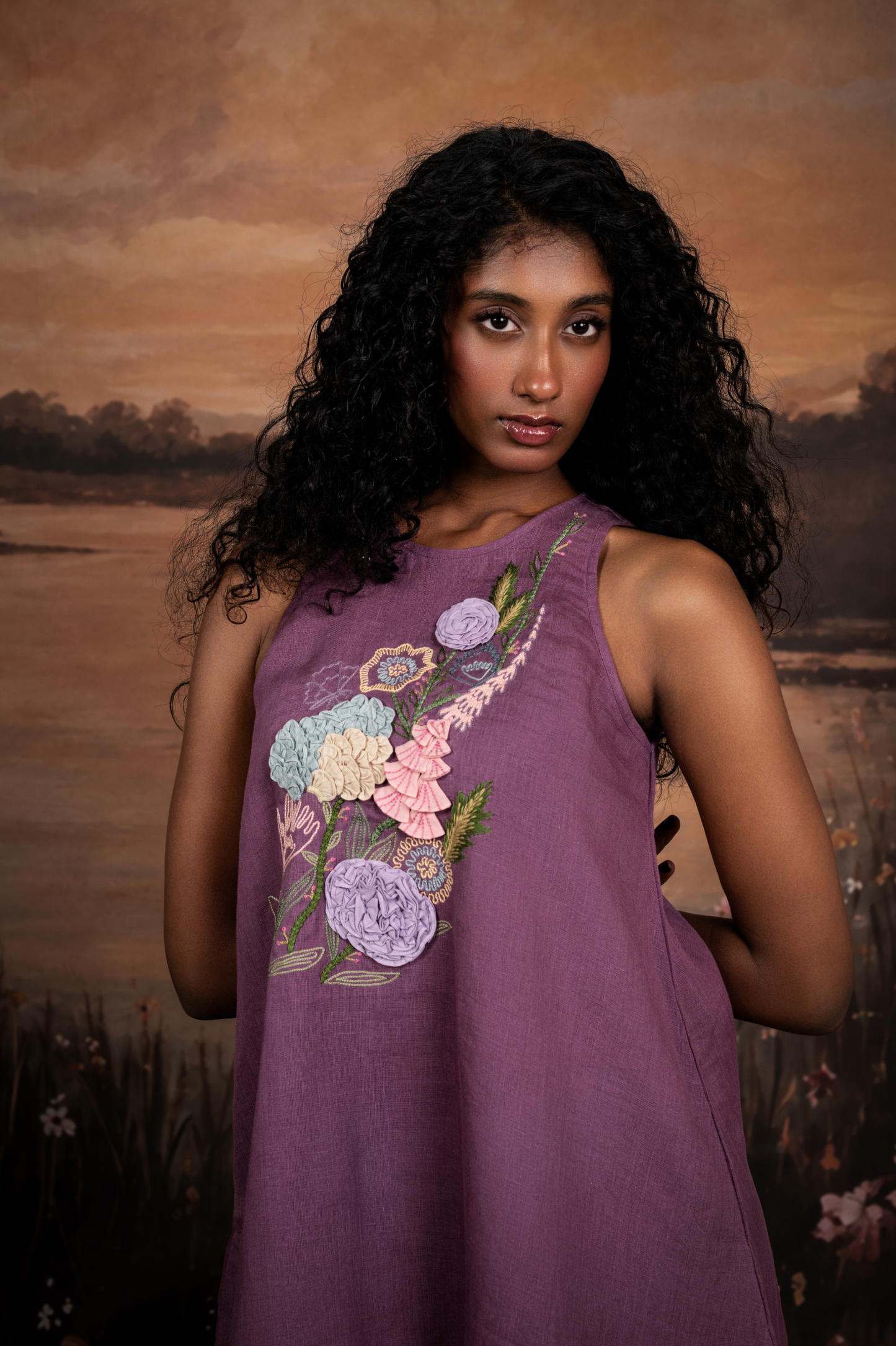Shriya in Dusty Plum