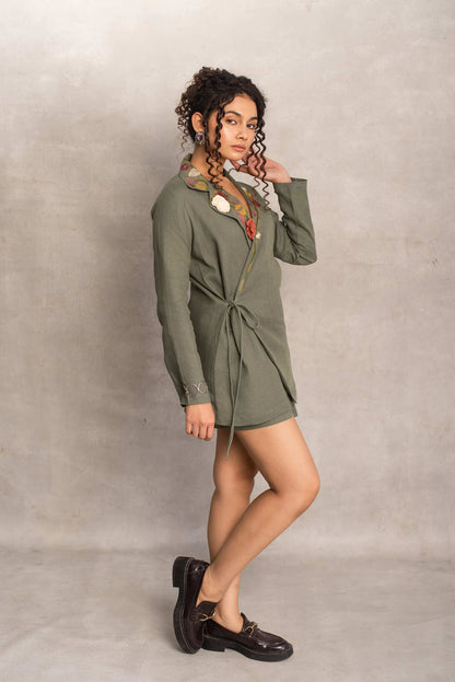 Natasha- Kimono in Ivy Green