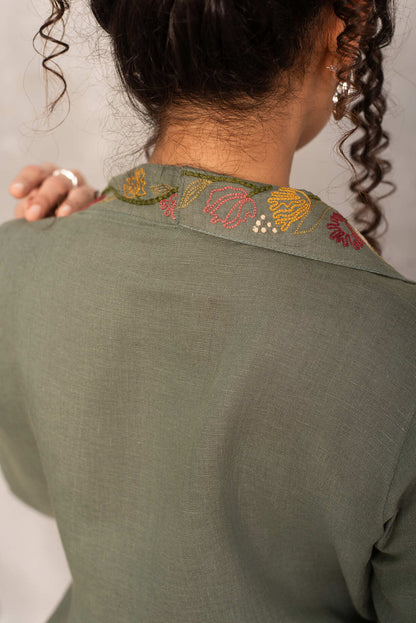 Natasha- Kimono in Ivy Green