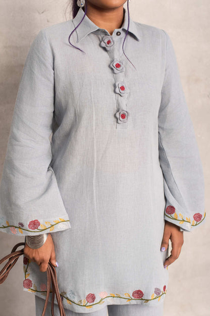 Noor- Short Kurta Coord in Rain