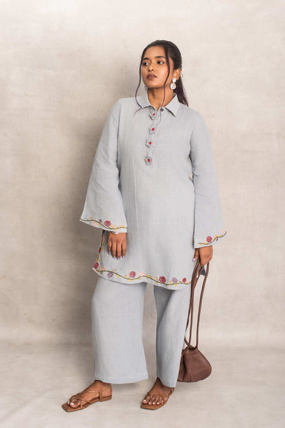 Noor- Short Kurta Coord in Rain