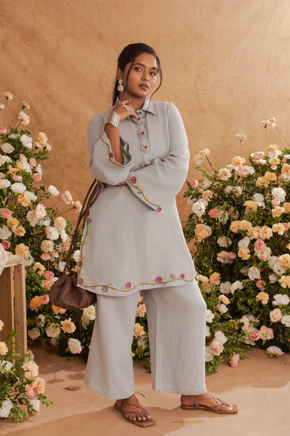 Noor- Short Kurta Coord in Rain