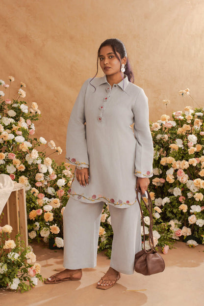 Noor- Short Kurta Coord in Rain