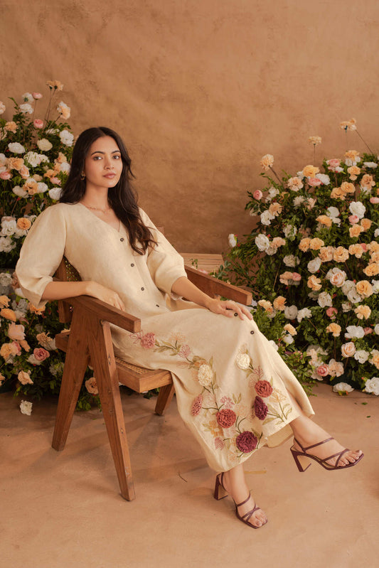 Mrunal- Maxi dress in Pearl