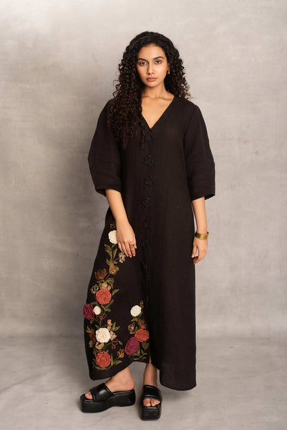 Mrunal- Maxi dress in Soot