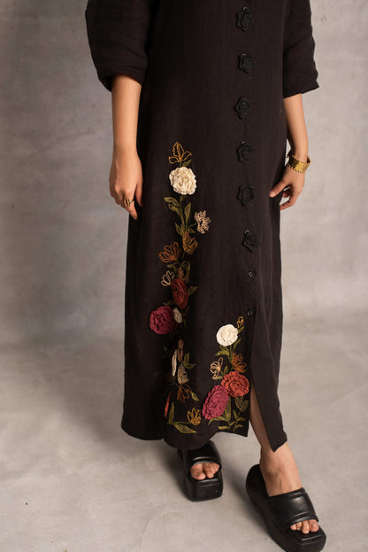 Mrunal- Maxi dress in Soot