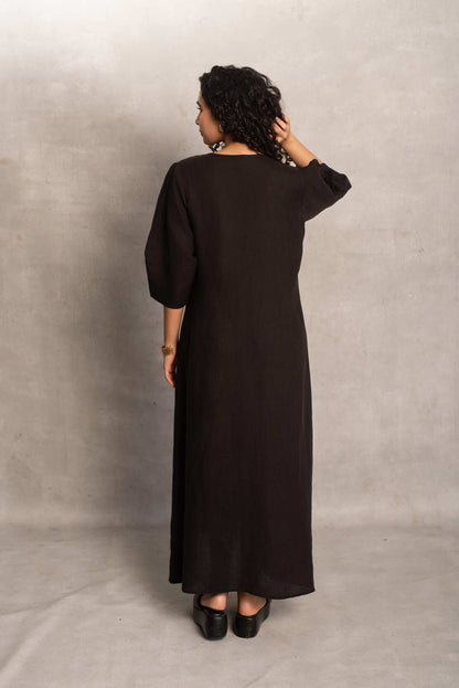 Mrunal- Maxi dress in Soot