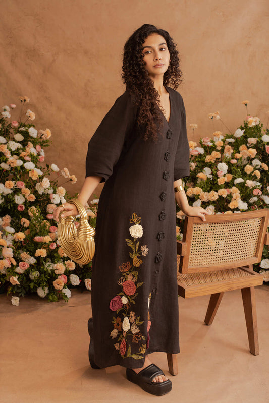 Mrunal- Maxi dress in Soot